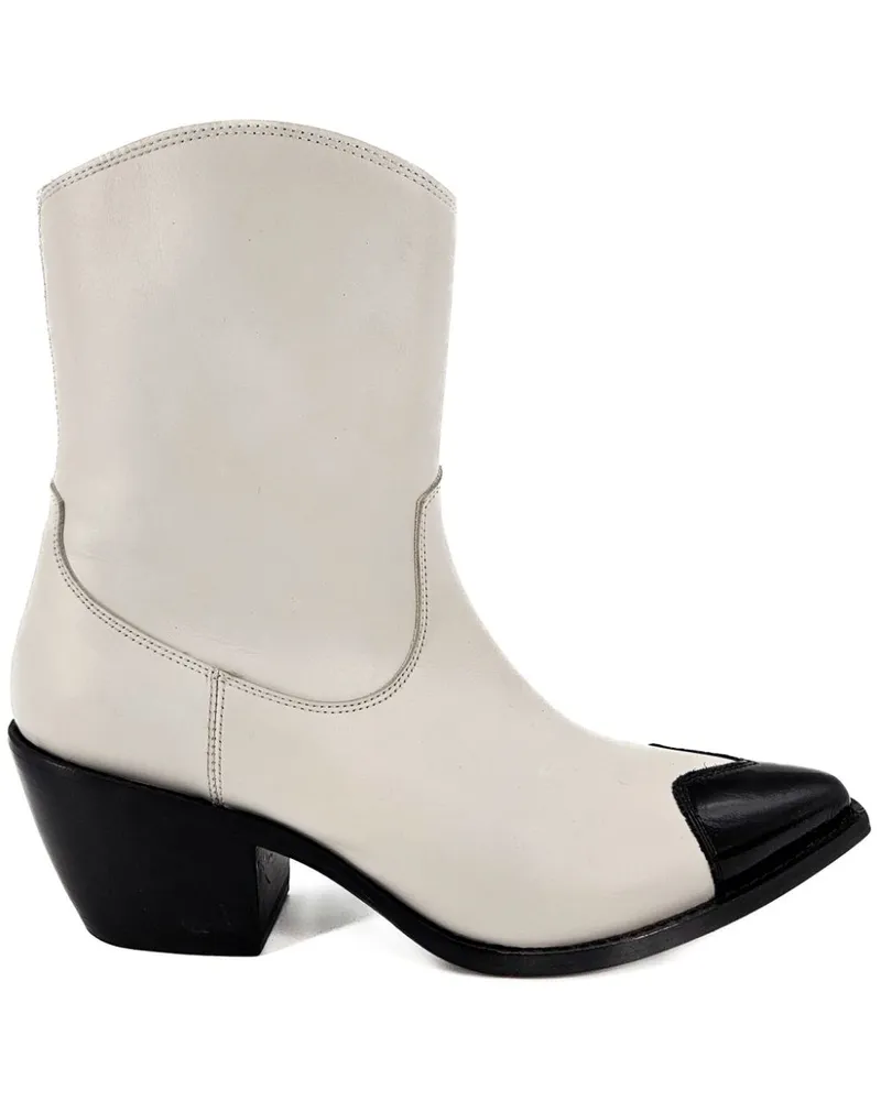 MADISON.MAISON Stiefeletten mit Herzkappe - Weiß Weiß