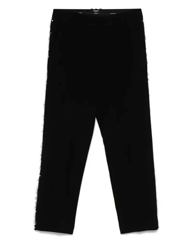 Balmain Hose mit Perlenverzierung - Schwarz Schwarz