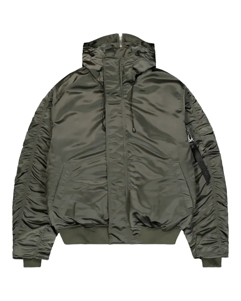 Alpha Industries N-2B Base UV hooded bomber jacket - Grün Grün