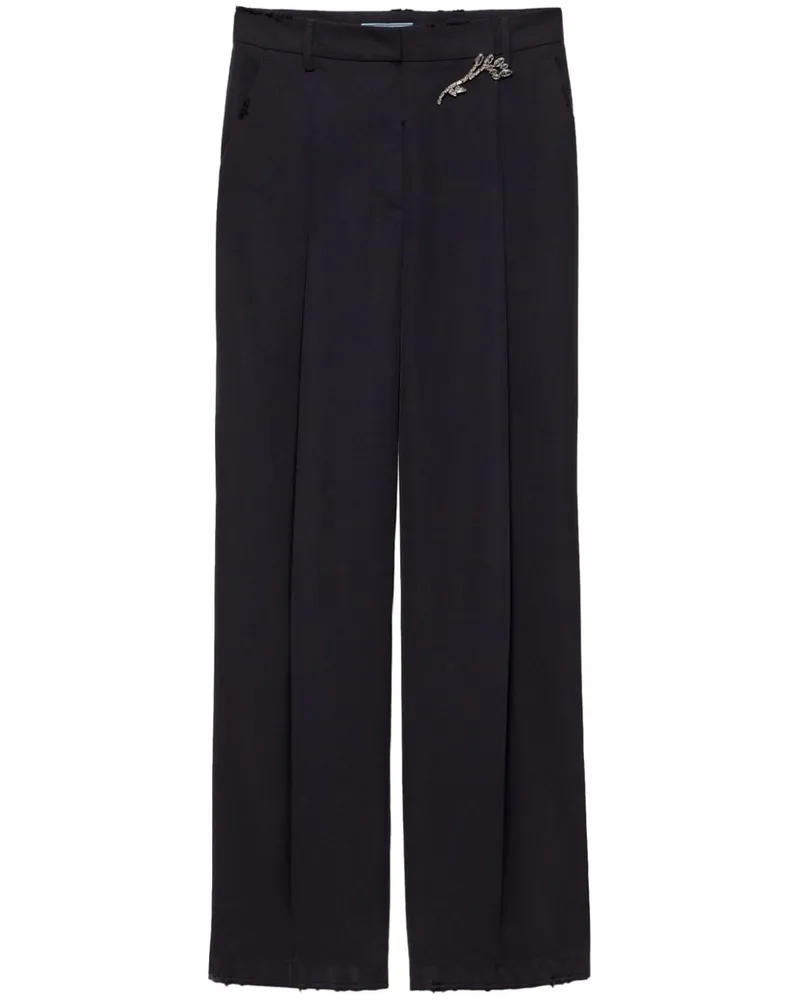 Prada Hose aus Gabardine - Blau Blau