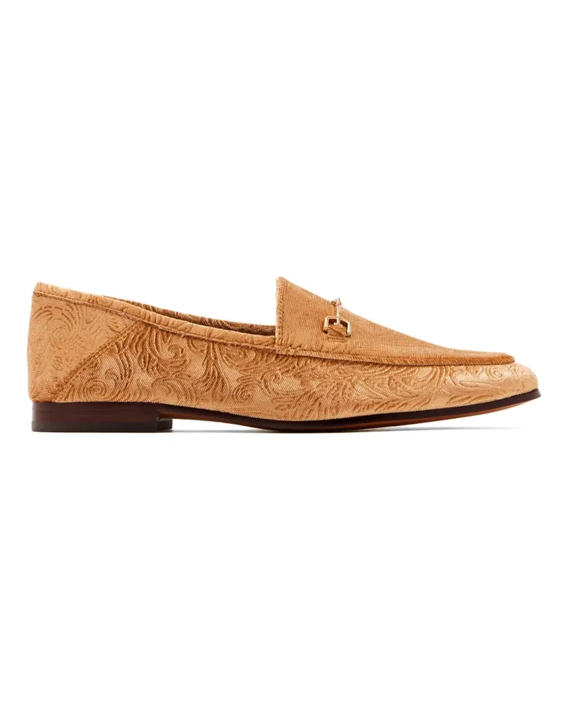 Sam Edelman Loraine horsebit floral-jacquard loafers - Braun Braun