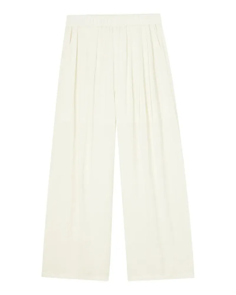 Tout a Coup elasticated-waistband wide-leg trousers - Weiß Weiß