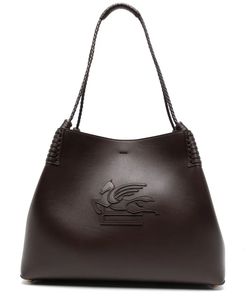 Etro Libra Schultertasche - Braun Braun
