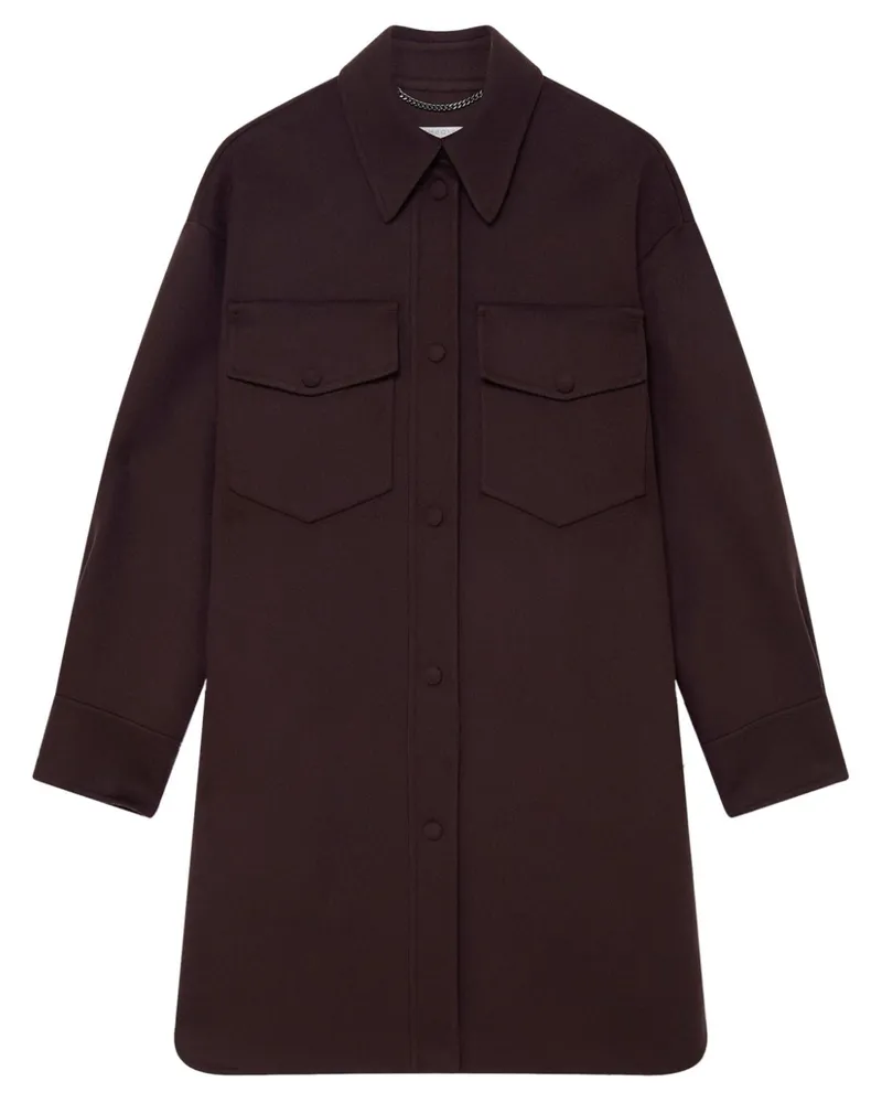 Stella McCartney Hemdjacke mit Druckknopf - Braun Braun