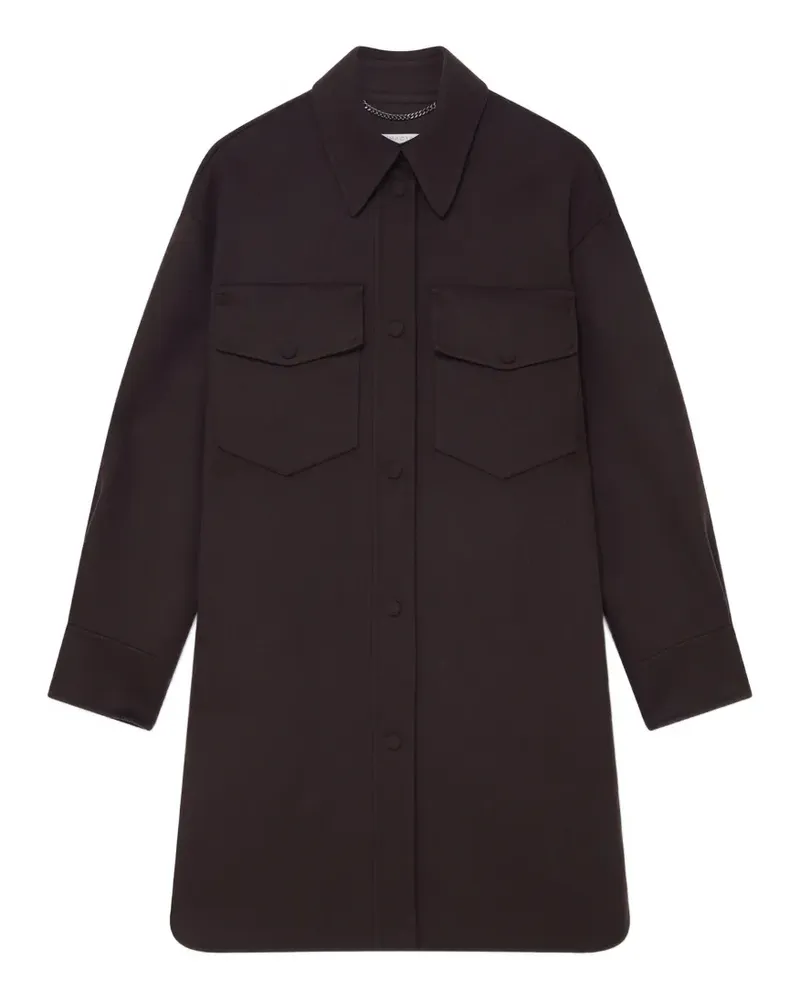 Stella McCartney Hemdjacke mit Druckknopf - Braun Braun