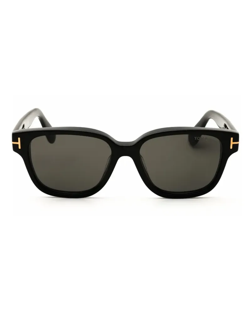 Tom Ford Sonnenbrille mit eckigem Gestell - Schwarz Schwarz