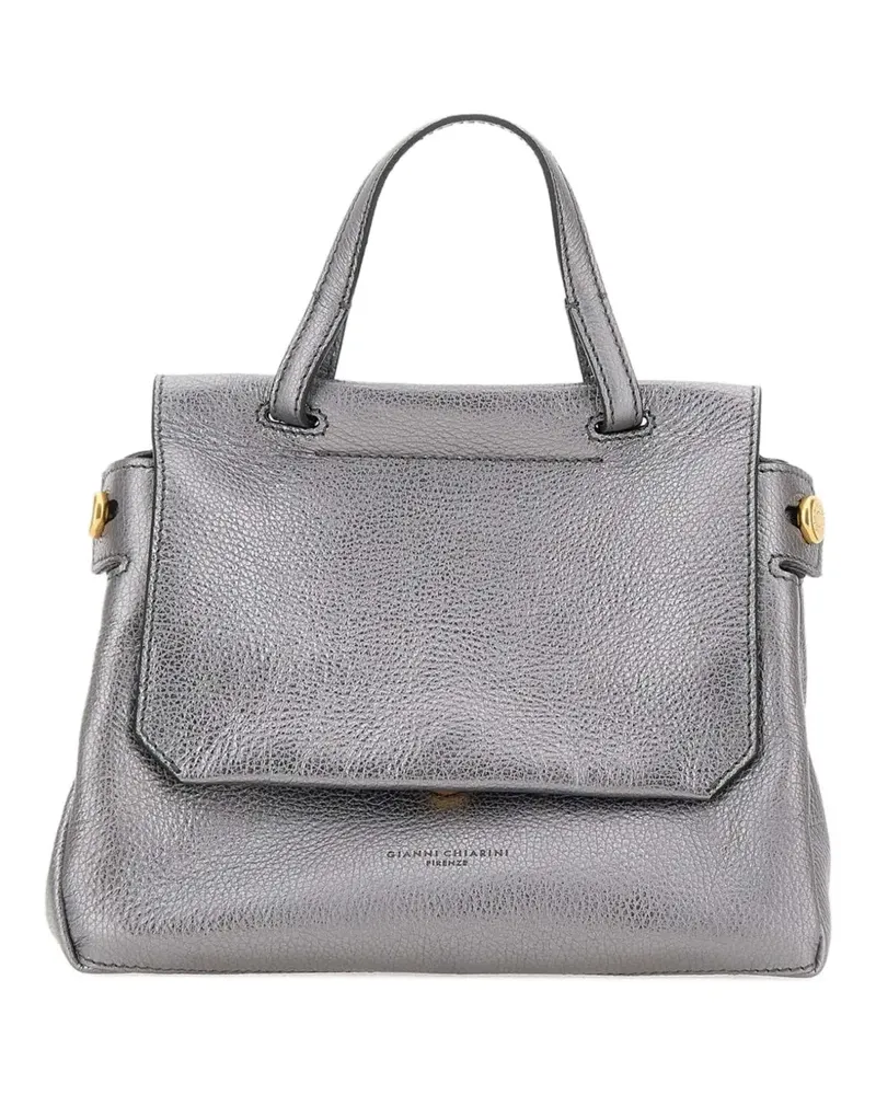 Gianni Chiarini Shopper im Metallic-Look - Silber Silber