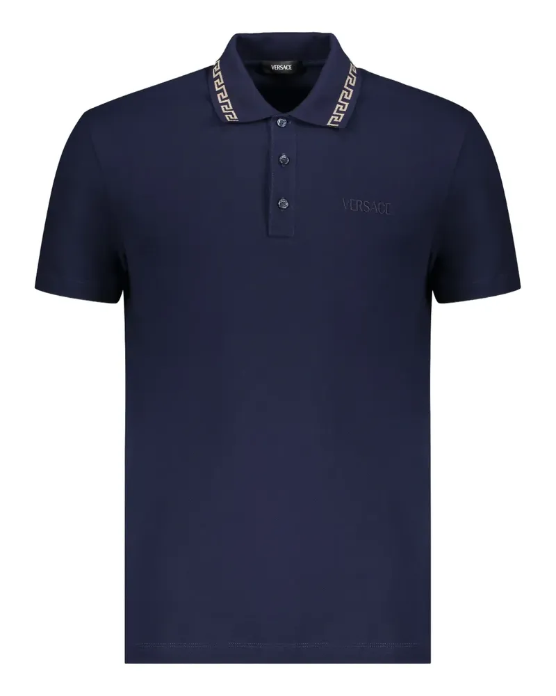 Versace Klassisches Poloshirt - Blau Blau