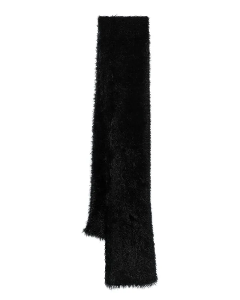 Marine Serre Schal mit Crescent Moon-Stickerei - Schwarz Schwarz