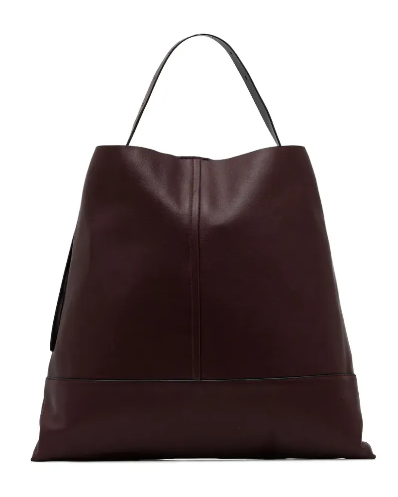 AllSaints Asha buckle tote bag - Rot Rot