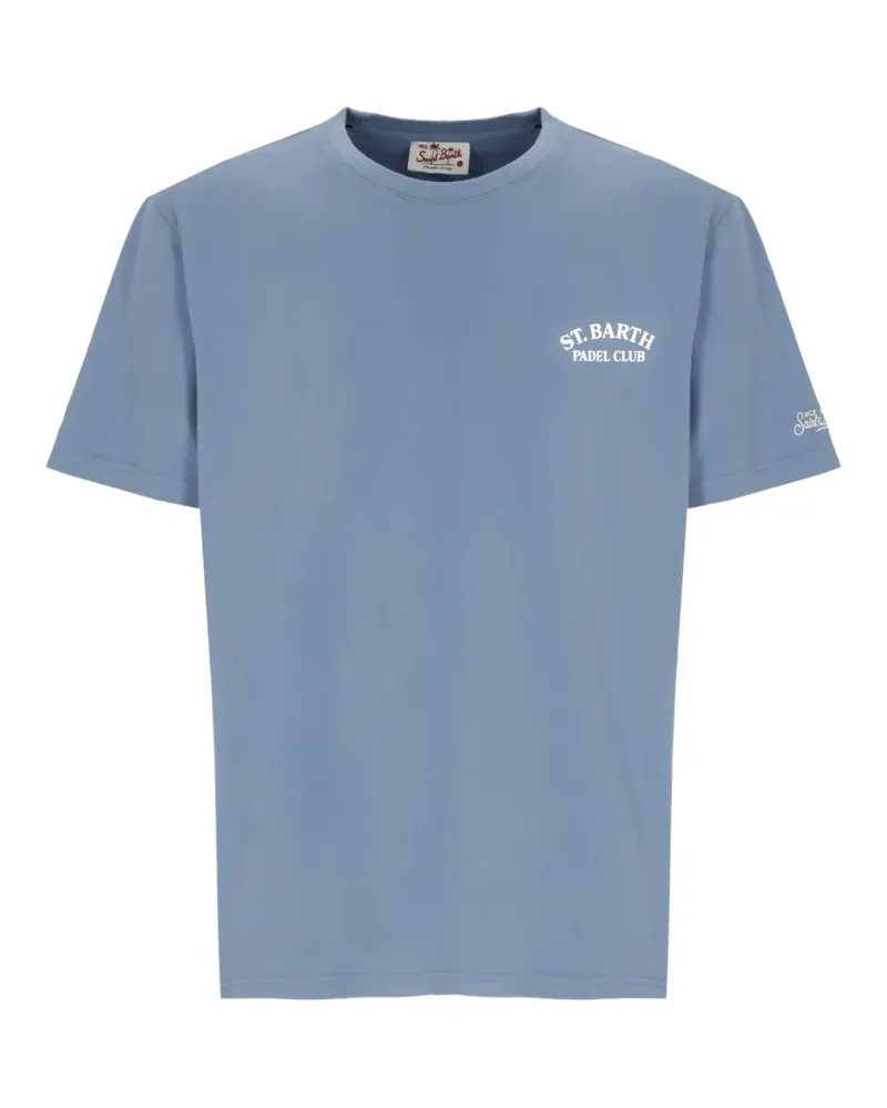 MC2 Saint Barth T-Shirt mit grafischem Print - Blau Blau