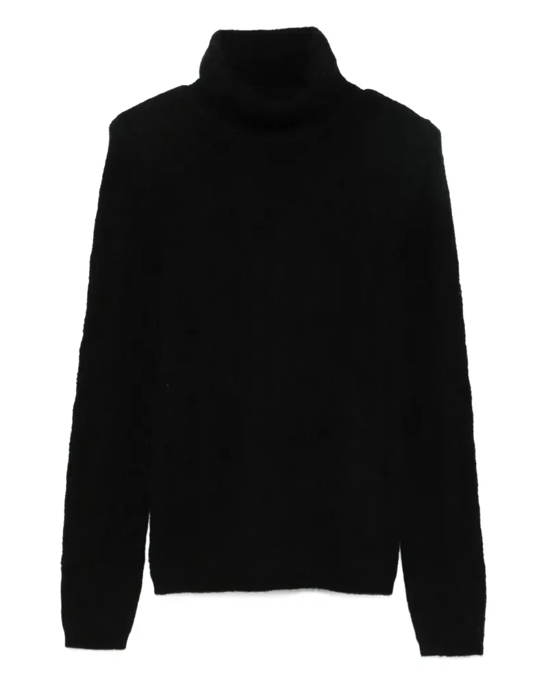P.A.R.O.S.H. P.A.R.O H. Drapierte Knitwear mit Metallic-Bündchen - Schwarz Schwarz