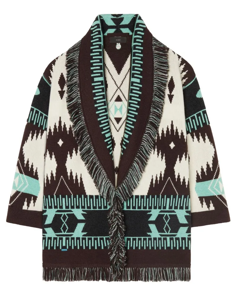 Alanui Icon Jacquard-Cardigan - Schwarz Schwarz