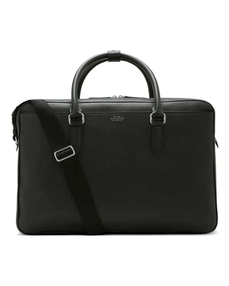 Smythson zip travel bag - Schwarz Schwarz