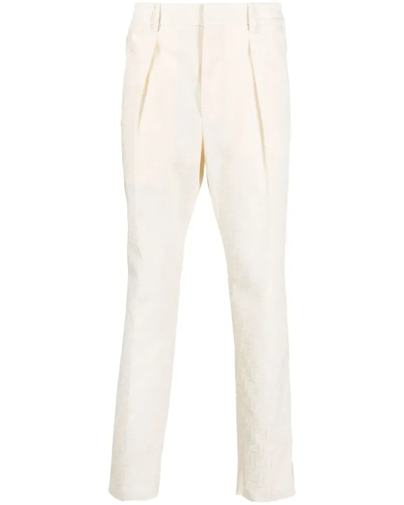 Fendi Klassische Hose mit FF - Nude Nude