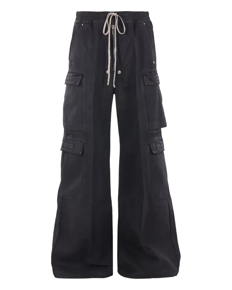 DRKSHDW by Rick Owens Weite Cargohose mit Kordelzug - Schwarz Schwarz