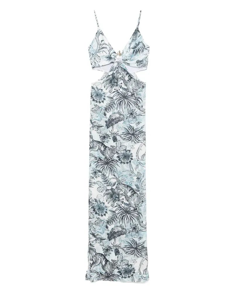 Just Cavalli Raso VI Strange Dschungel-Maxikleid - Blau Blau