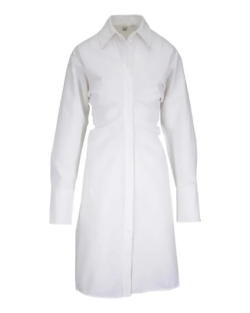 Totême Mittellanges Hemdkleid - Weiß Weiß
