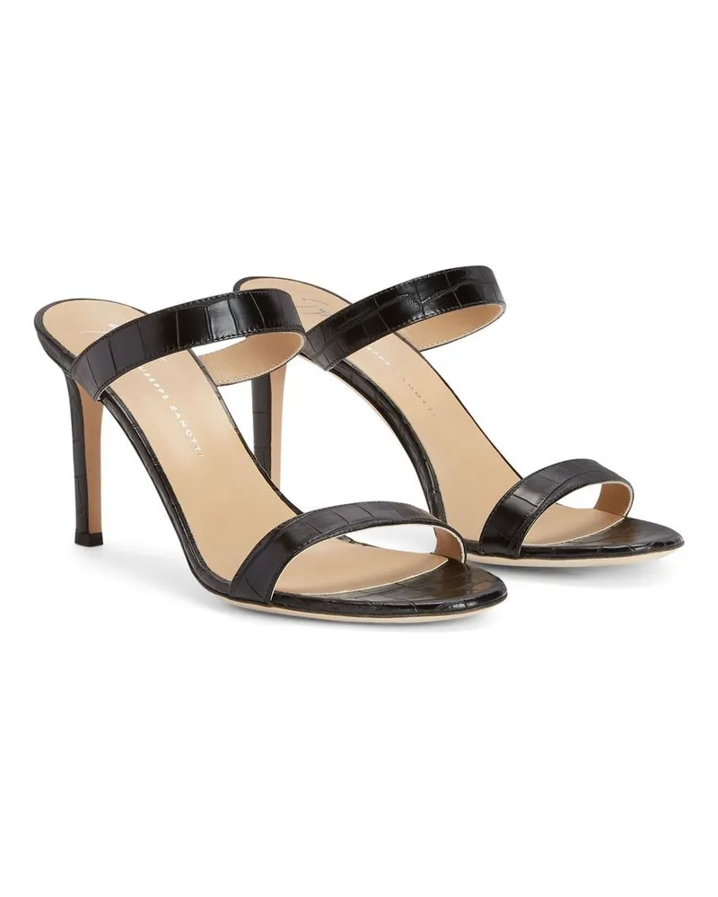 Giuseppe Zanotti Calista Sandalen 85mm - Schwarz Schwarz