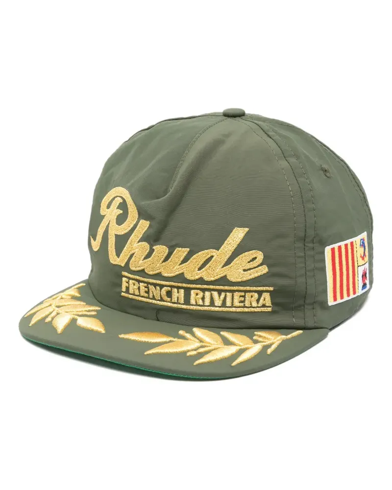 RHUDE embroidered baseball cap - Grün Grün