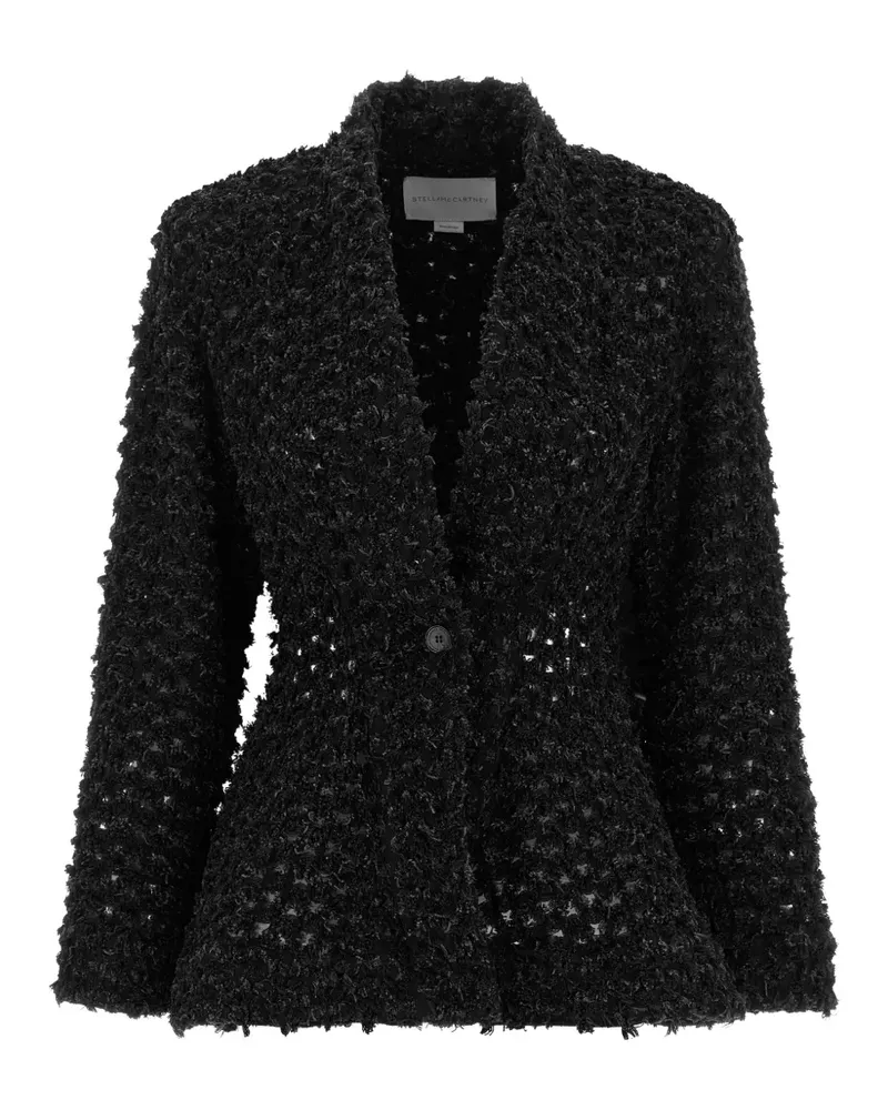Stella McCartney lasered bouclé cotton blazer - Schwarz Schwarz