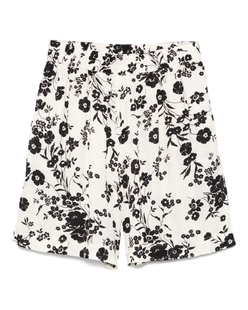 Laneus Shorts mit Blumen-Print - Nude Nude