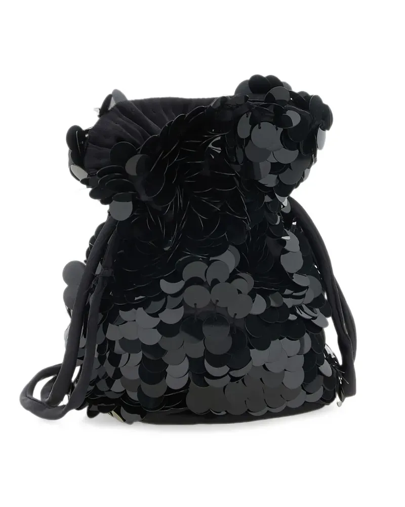 P.A.R.O.S.H. Gipsy sequin-embroidered bucket bag - Schwarz Schwarz
