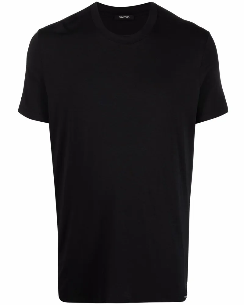 Tom Ford Klassisches T-Shirt - Schwarz Schwarz