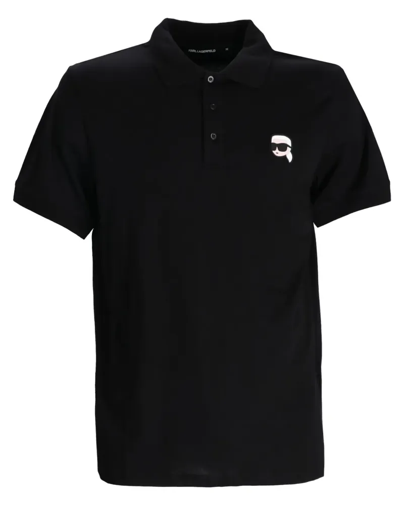 Karl Lagerfeld K/Ikonik Poloshirt - Schwarz Schwarz