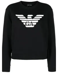 Emporio Armani Sweatshirt mit Logo-Print Schwarz