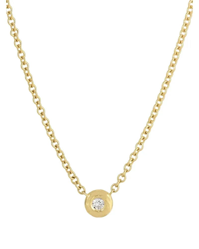 Octavia Elizabeth 18kt Nesting Gem Gelbgoldhalskette mit Diamanten Gold