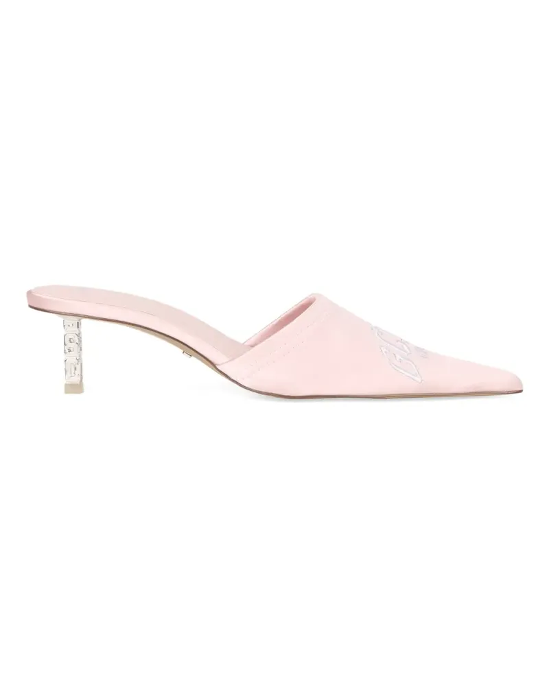 GCDS Mules mit Logo-Stickerei - Rosa Rosa
