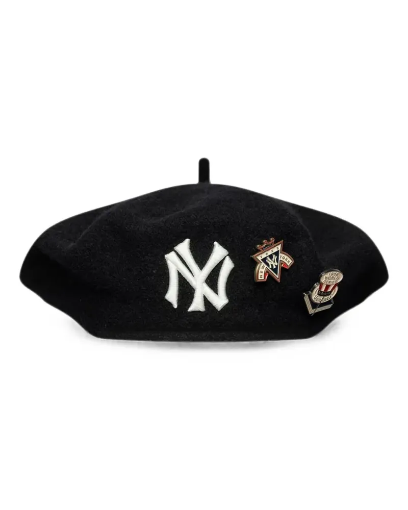 New Era New York Yankees MLB Cooperstown Baskenmütze - Schwarz Schwarz