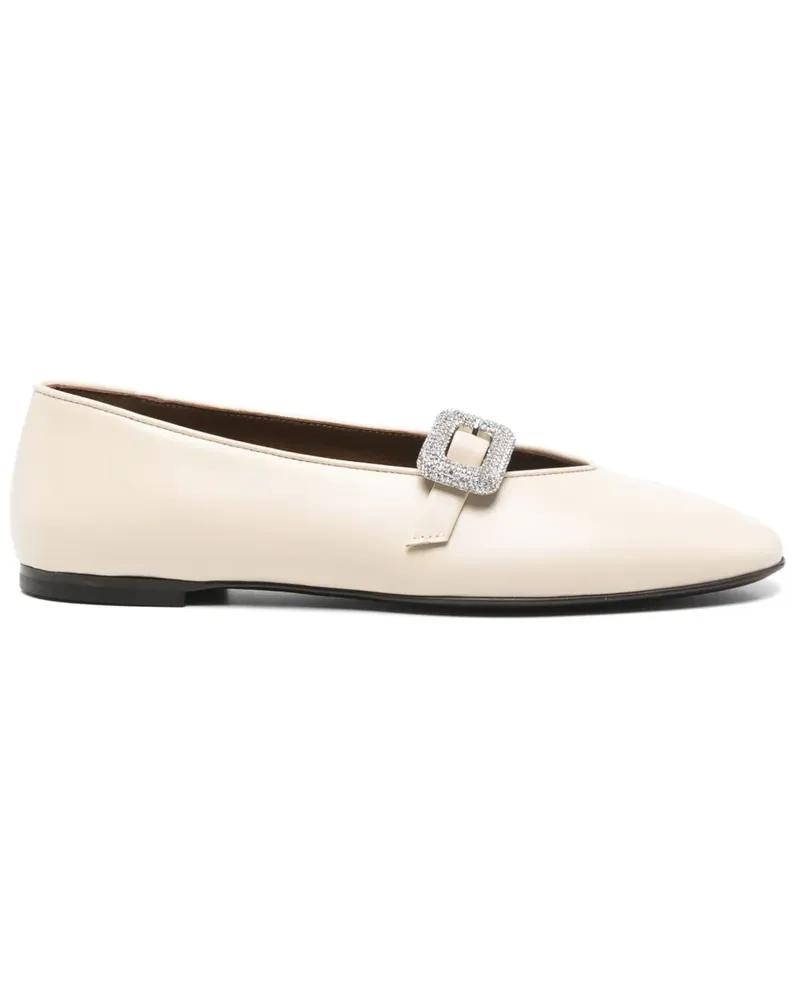Giuseppe Zanotti Ballerinas mit Kristallen - Nude Nude