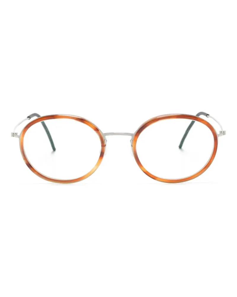 Lindberg Brille mit rundem Gestell - Silber Silber