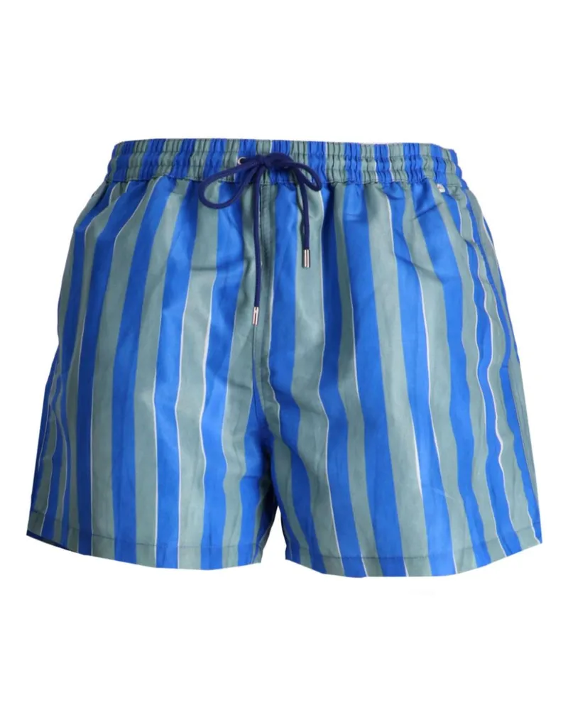 Paul Smith Gestreifte Badeshorts - Blau Blau