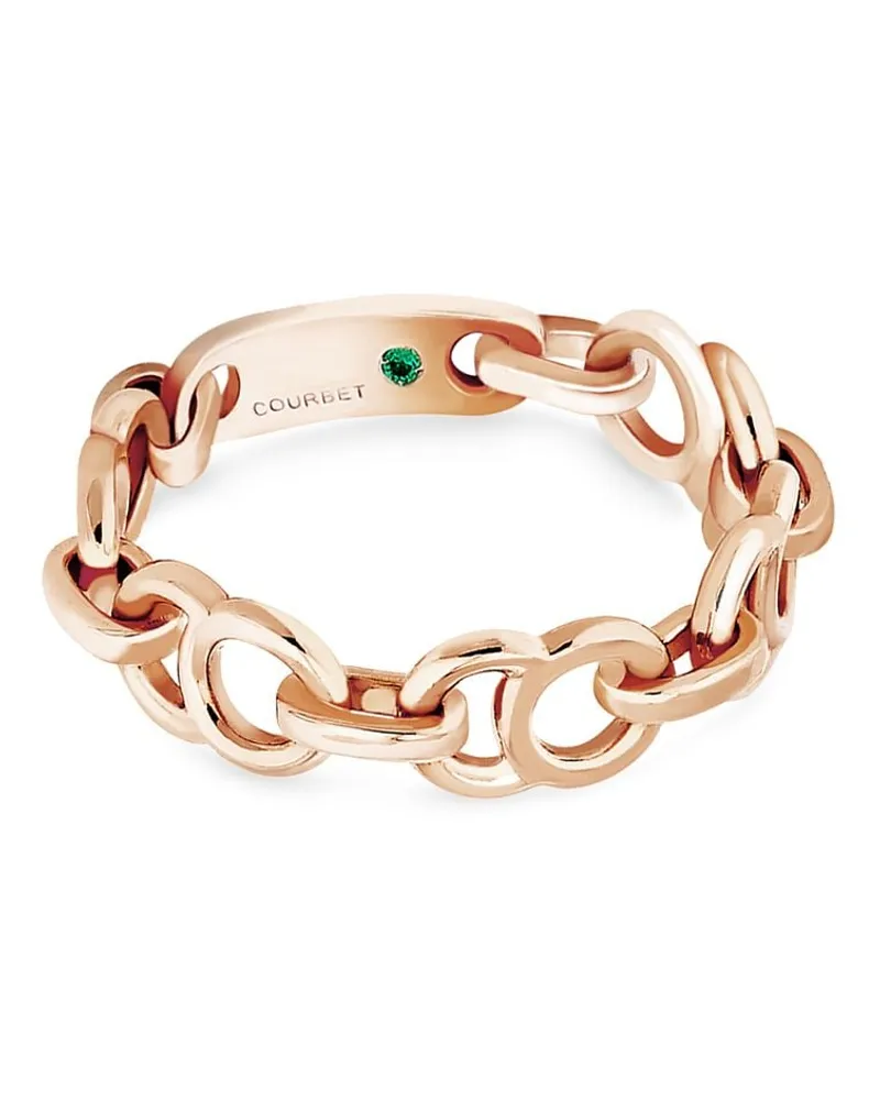COURBET 18kt Rotgoldring im Ketten-Design - Rosa Rosa