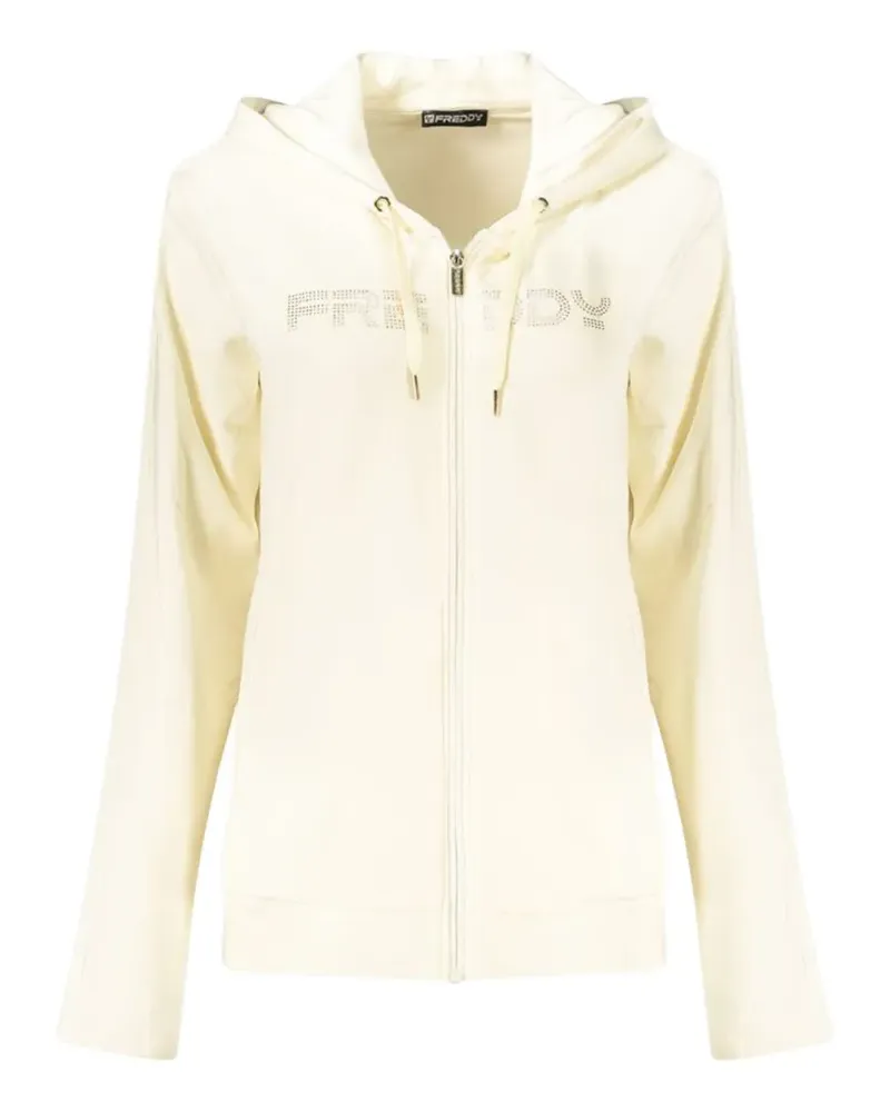 Freddy Kapuzenjacke mit Strass-Logo - Nude Nude