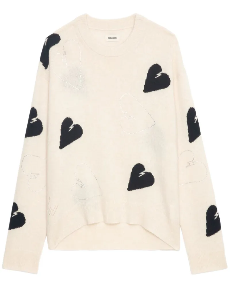 Zadig & Voltaire Markus Diamanté Pullover - Weiß Weiß