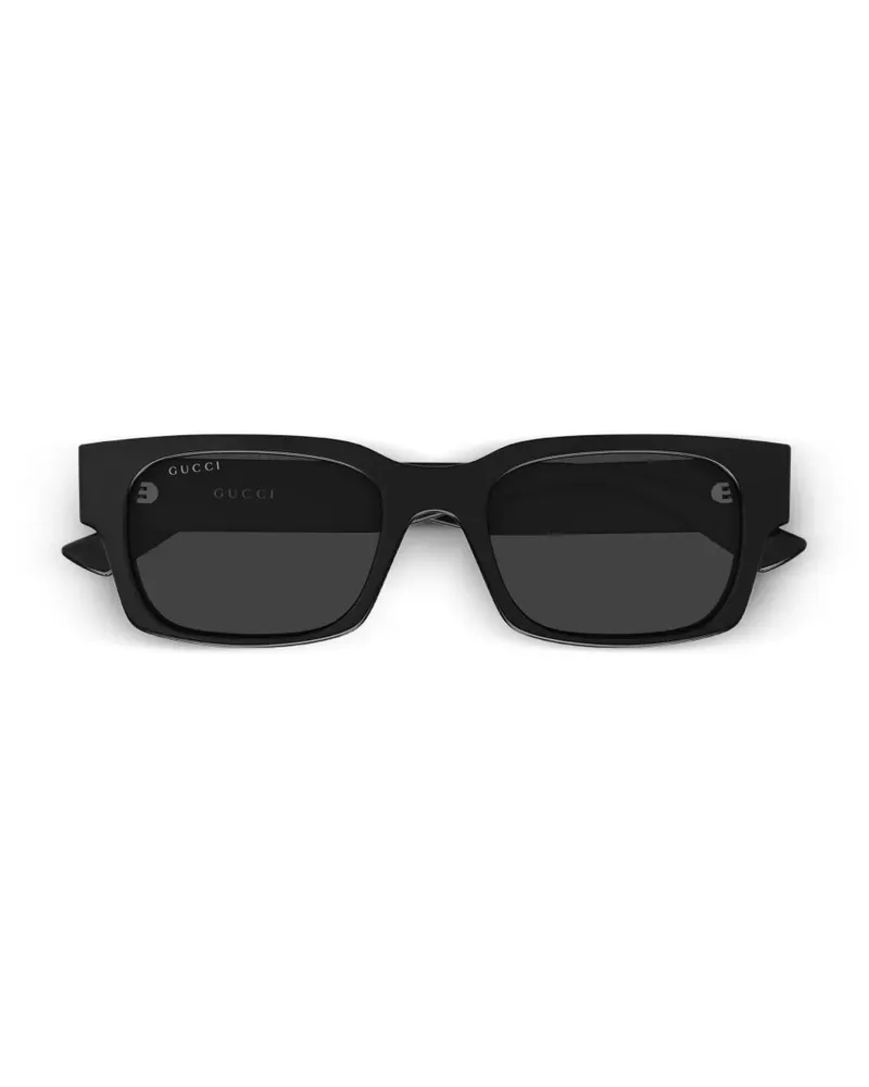 Gucci rectangle-frame sunglasses - Schwarz Schwarz