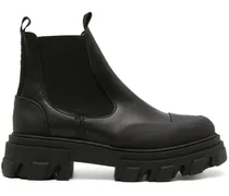 Cleated Chelsea-Boots - Schwarz