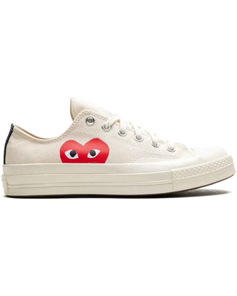 Converse x Comme des Garçons Play Chuck 70 Low "Milk" Sneakers - Weiß Weiß