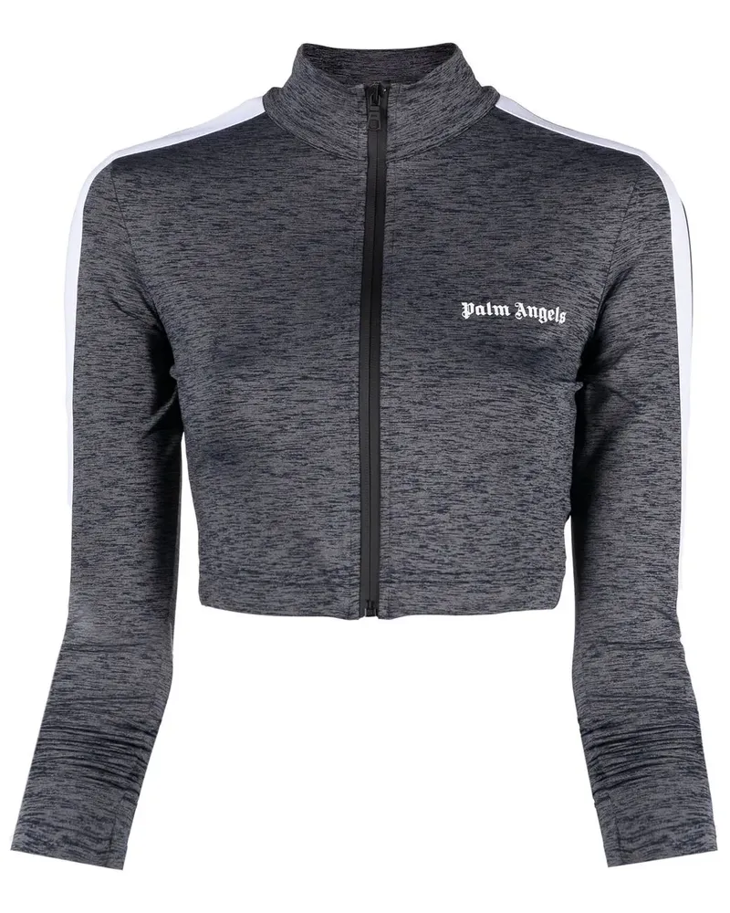 Palm Angels Trainingsoberteil mit Print - Grau Grau