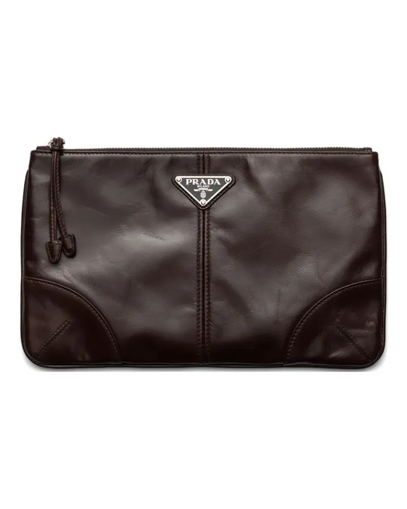 Prada Klassische Clutch - Braun Braun