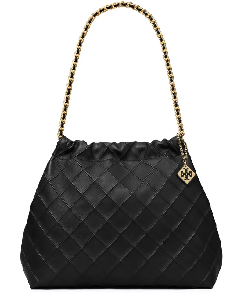 Tory Burch Fleming Soft Tote Bag mit Kordelzug - Schwarz Schwarz