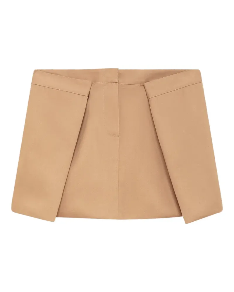 MSGM Minirock mit Falten - Braun Braun
