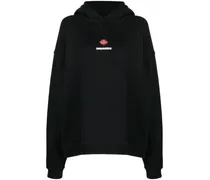 Hoodie mit Logo-Print - Schwarz