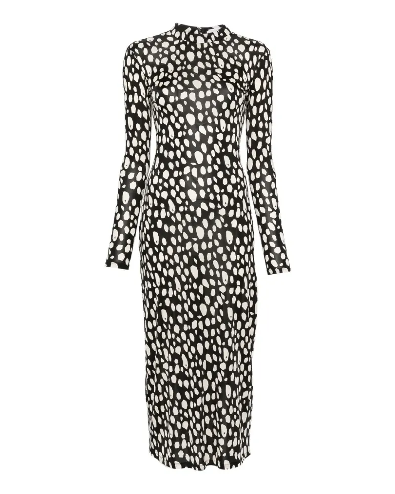Patrizia Pepe Kleid mit grafischem Print - Schwarz Schwarz