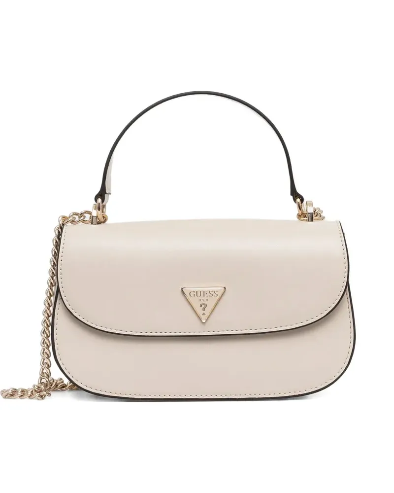 Guess Schultertasche mit Kettenriemen - Weiß Weiß