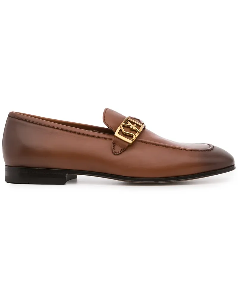 Ferragamo Nairobi Loafer mit Logo-Schild - Braun Braun
